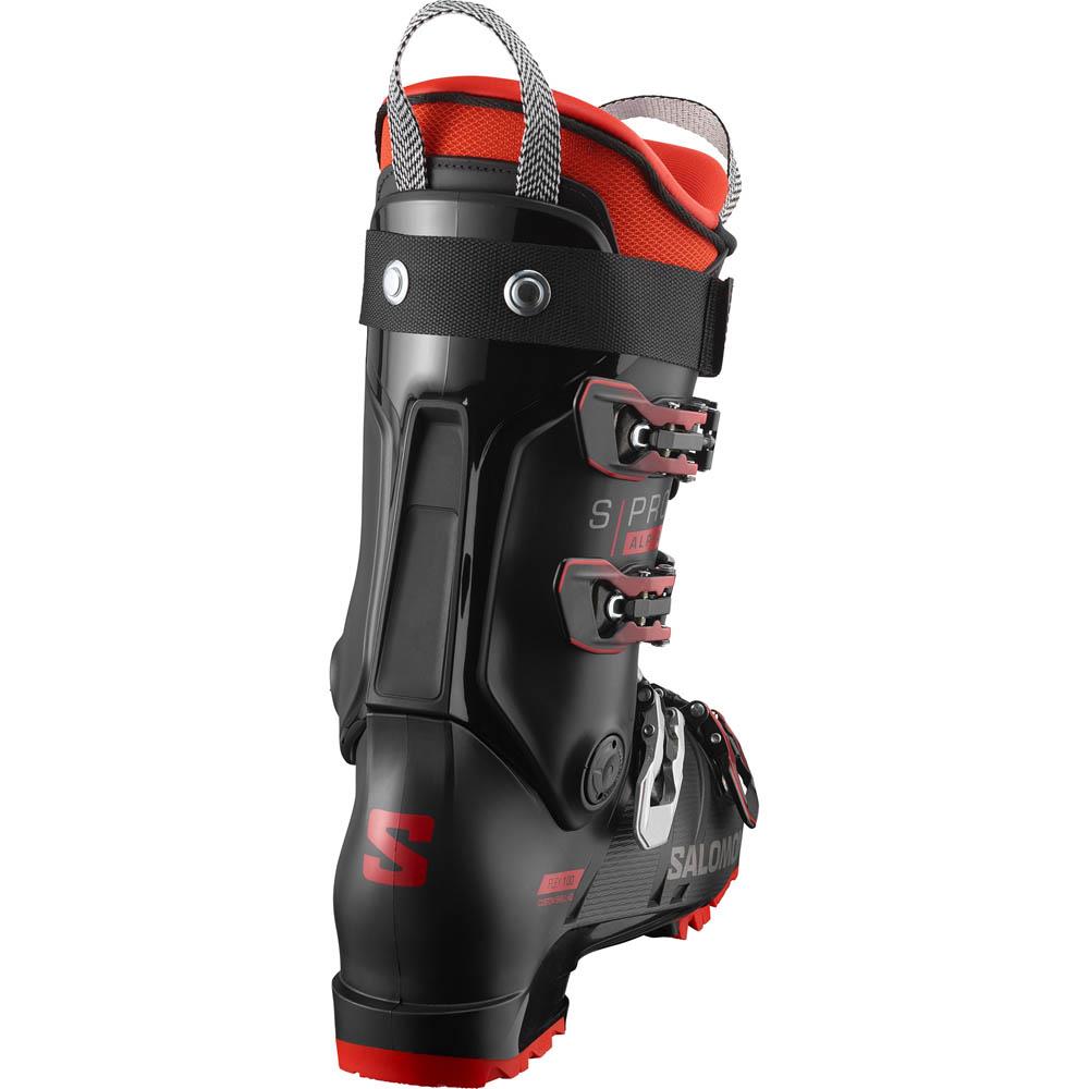 Salomon S/PRO ALPHA 100 Mens Ski Boots Black/Red 2024