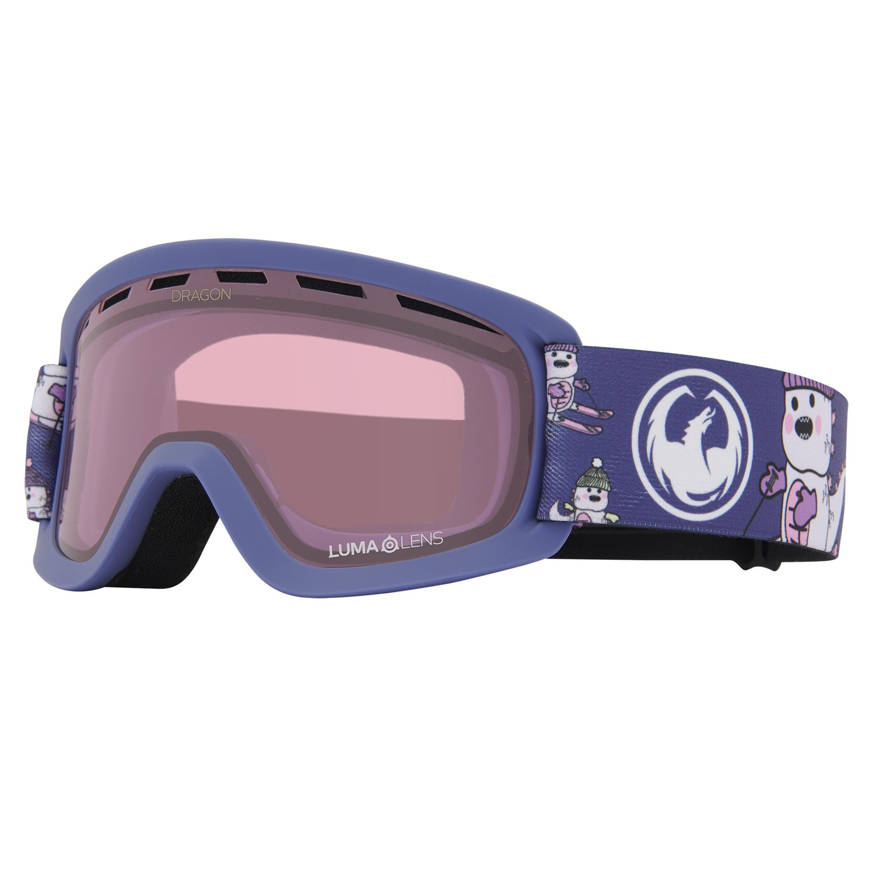 Dragon Lil D Kids Goggles Lil Kaiju Purple - LL Light Rose Lens