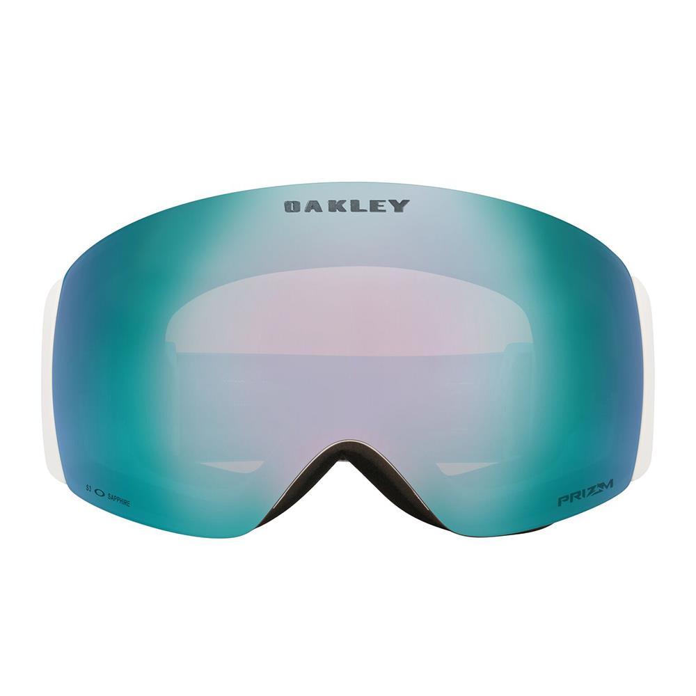Oakley Flight Deck Pro M Goggles Matte White - Prizm Sapphire + Prizm Iced Lens