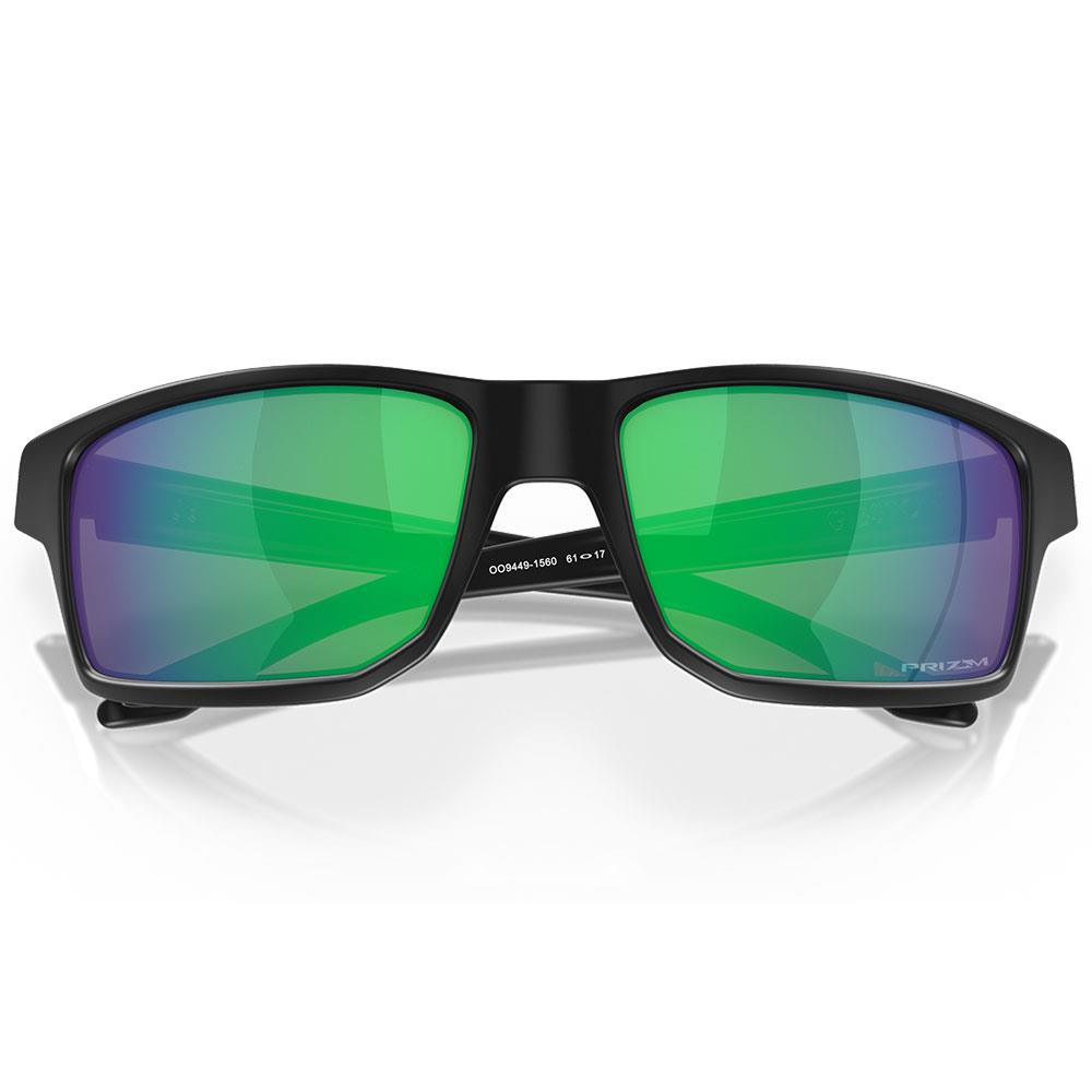 Oakley Gibston Sunglasses Matte Black - Prizm Jade Lens