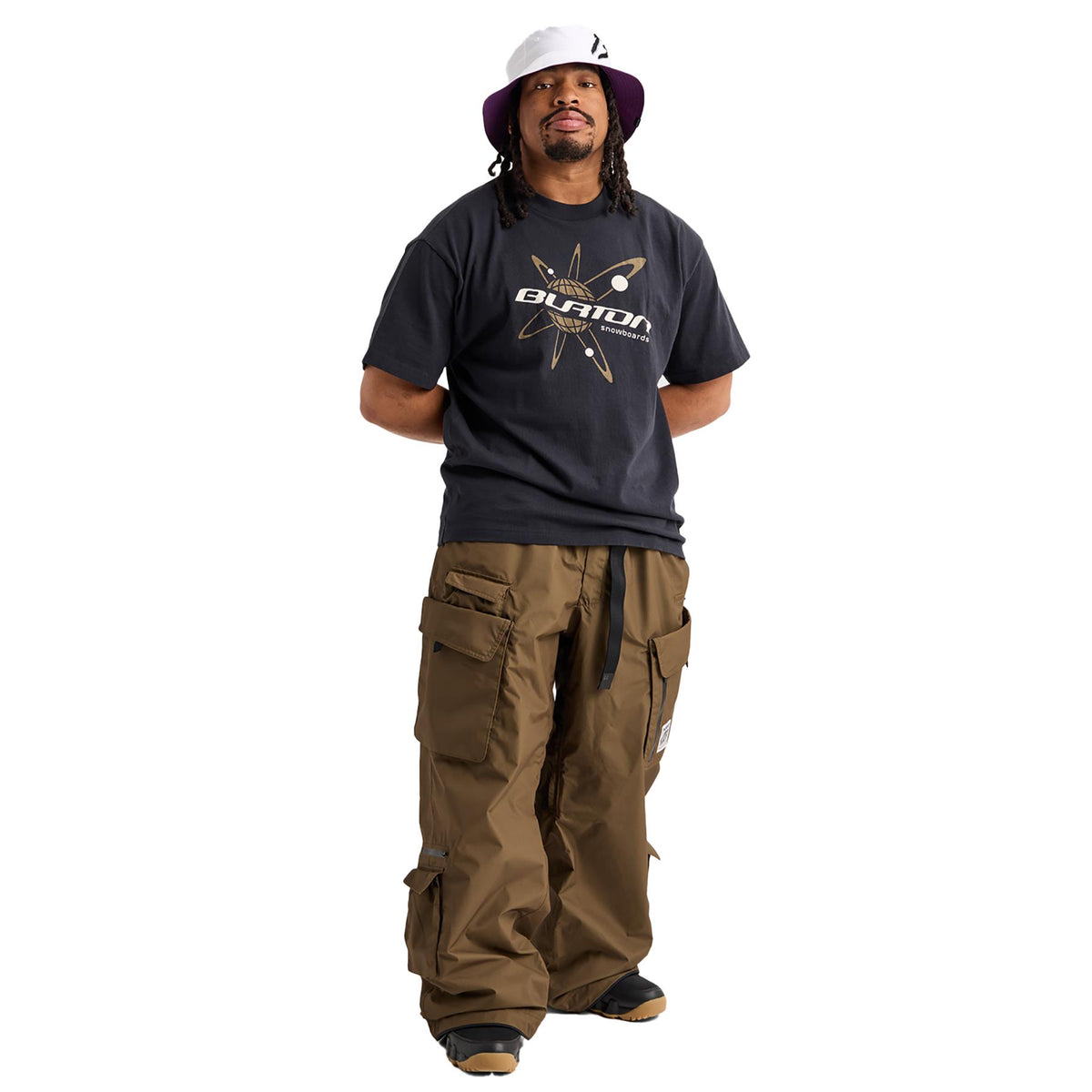 Burton Zeb 2L Baggy Cargo Mens Pants Earth Ship Brown