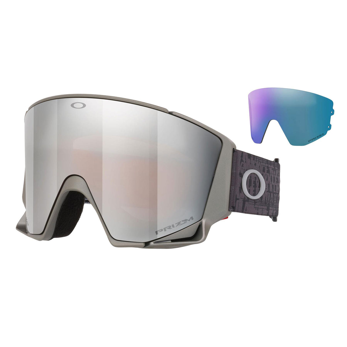 Oakley Flow Scape L Goggles Matte Titanium - Prizm Black + Prizm Iced Lens