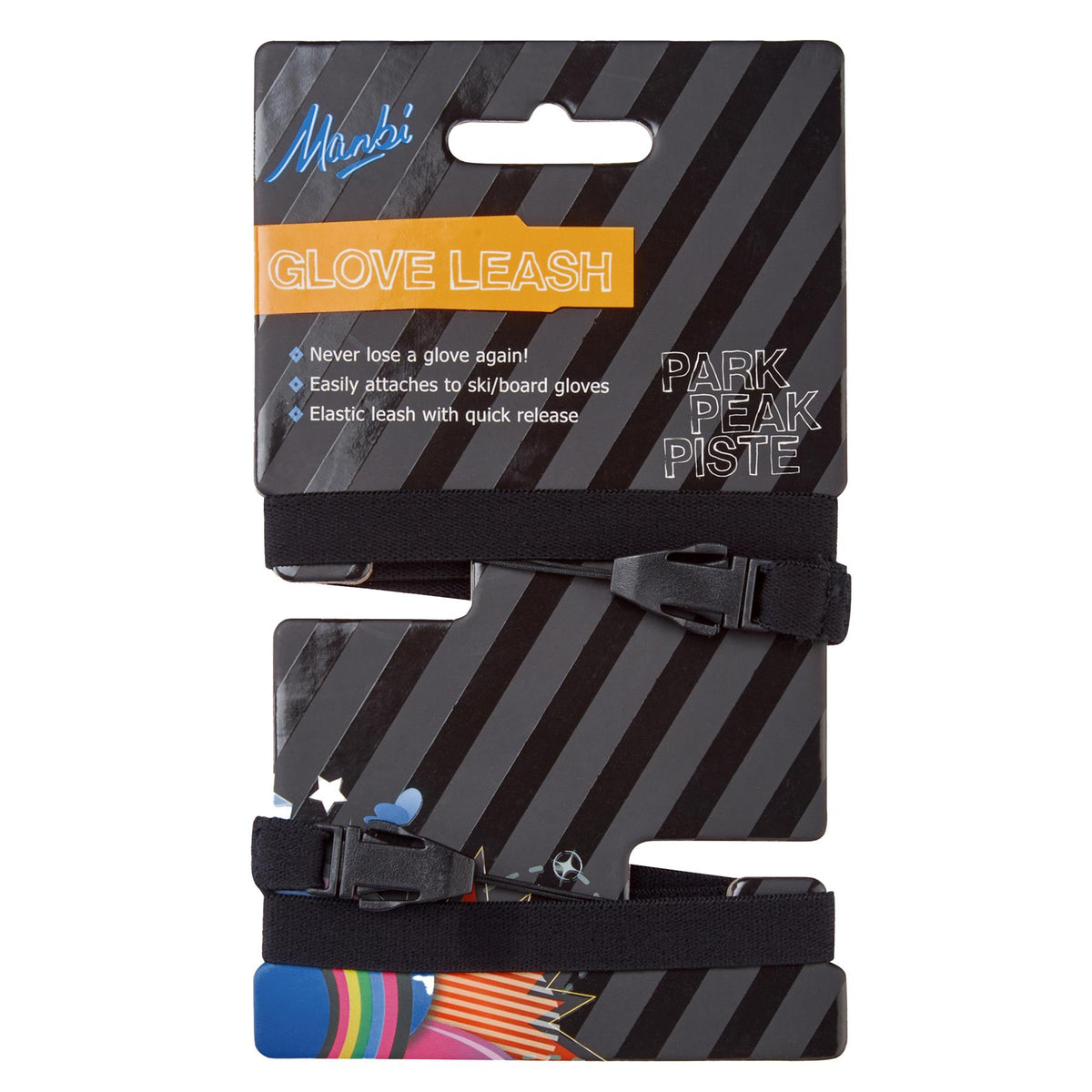 Manbi Glove Leash Pair Black