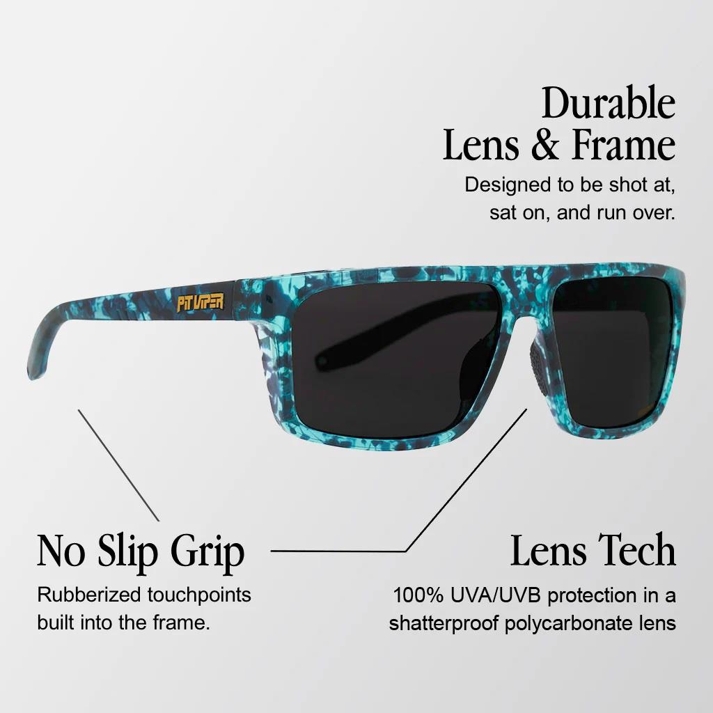 Pit Viper The Seatort Turboshaft Sunglasses - Smoke Lens