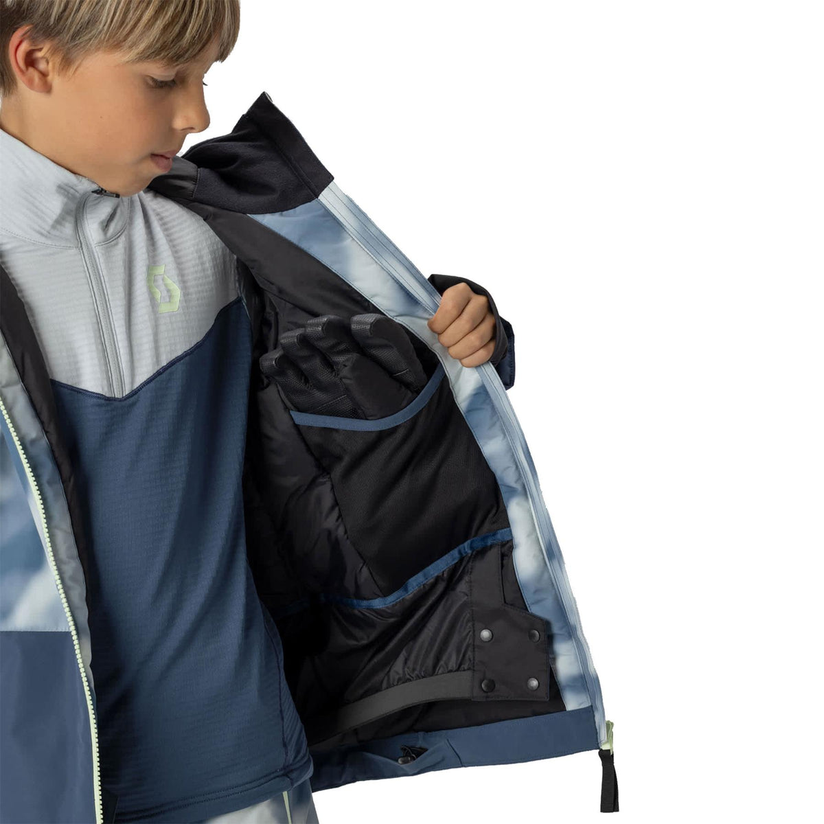 Scott Ultimate Dryo Junior Jacket Duskblue Print / Dusk Blue