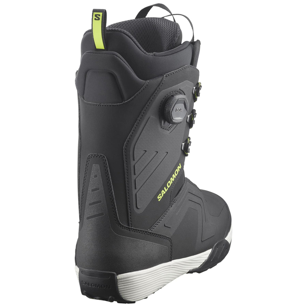 Salomon Dialogue Lace SJ BOA Mens Snowboard Boots Black/Lunar Rock/Acid Lime 2027