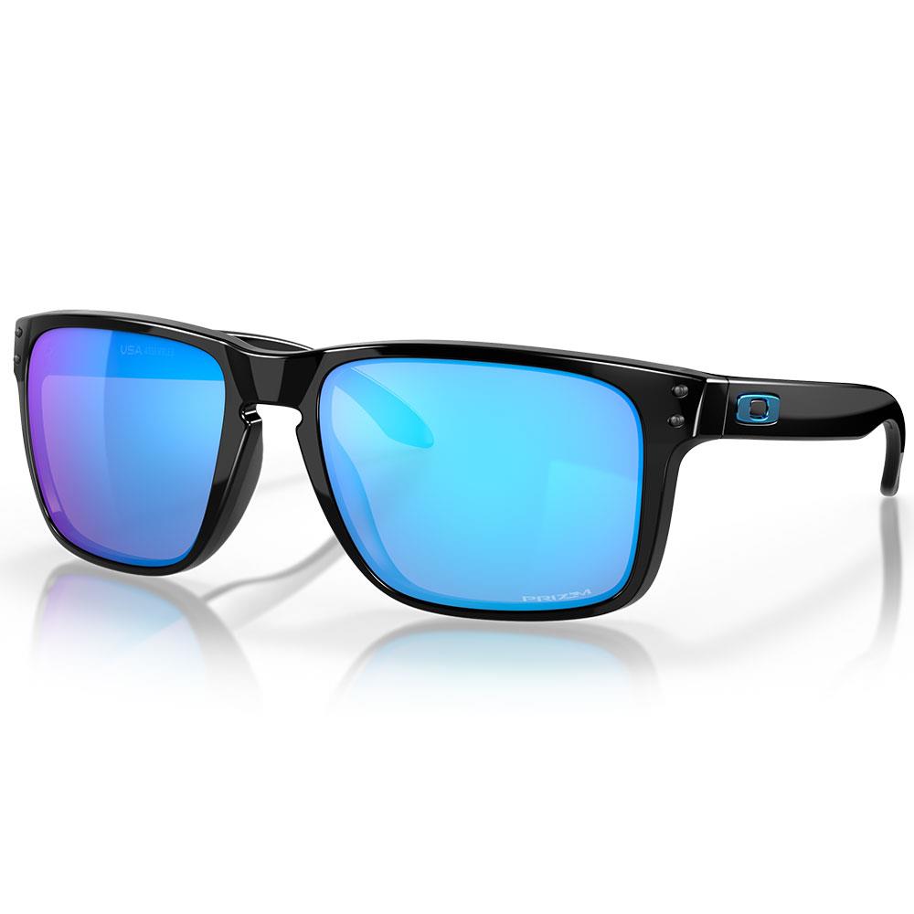Oakley Holbrook XL Sunglasses Polished Black - Prizm Sapphire Lens