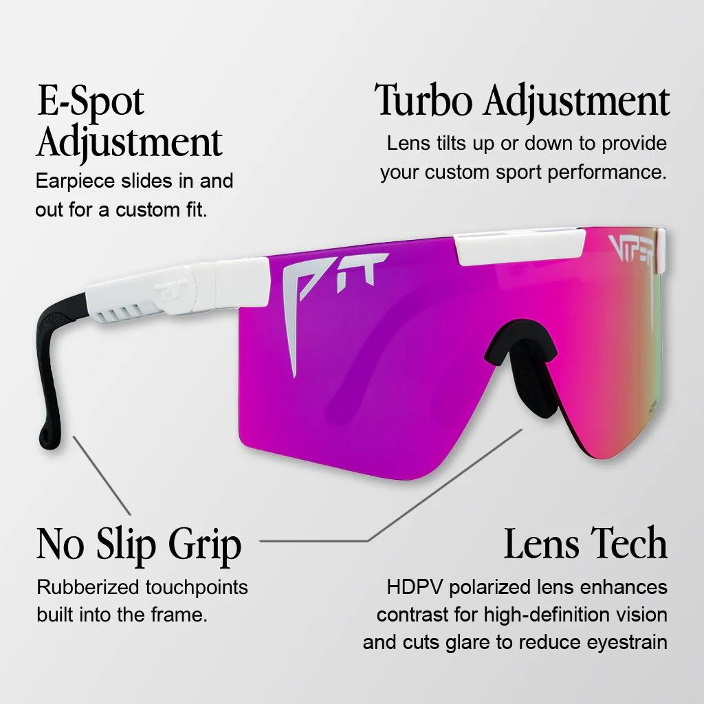 Pit Viper The Radical 2.0 Original Sunglasses - HDPV Polarized Rainbow Lens - Regular