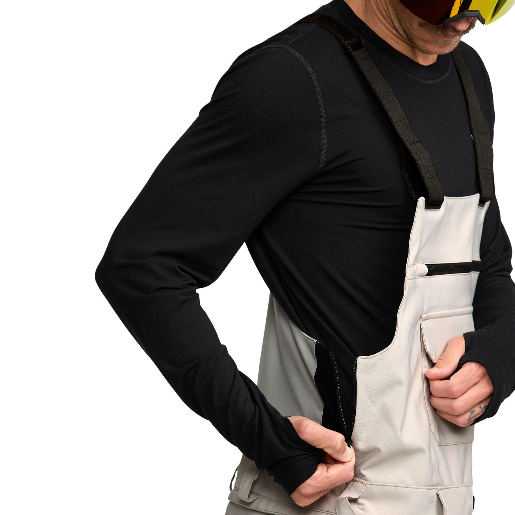 Volcom Roan Bib Overall Mens Pants Stone