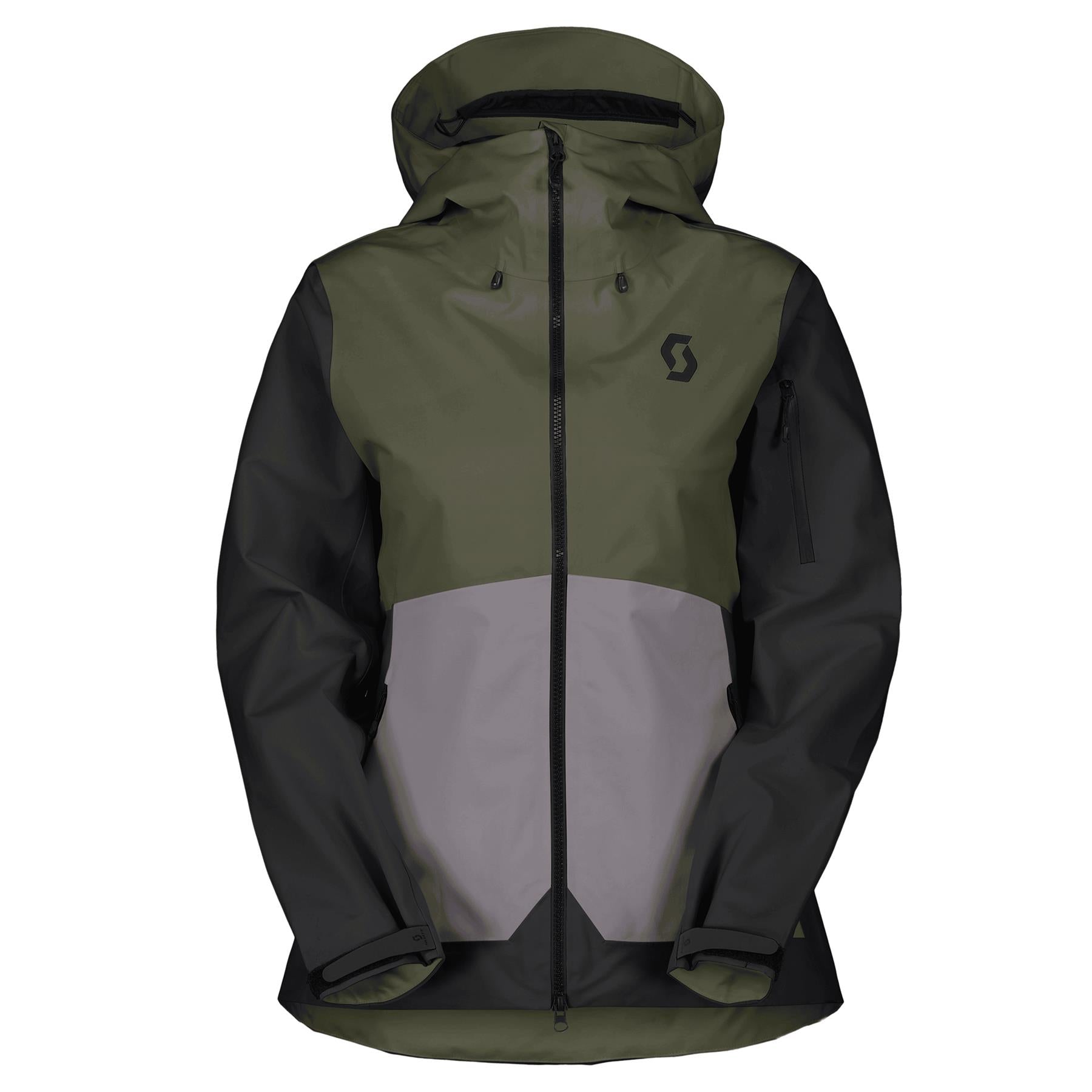 Scott Explorair 3L Womens Jacket Douglas Green / Evening Grey