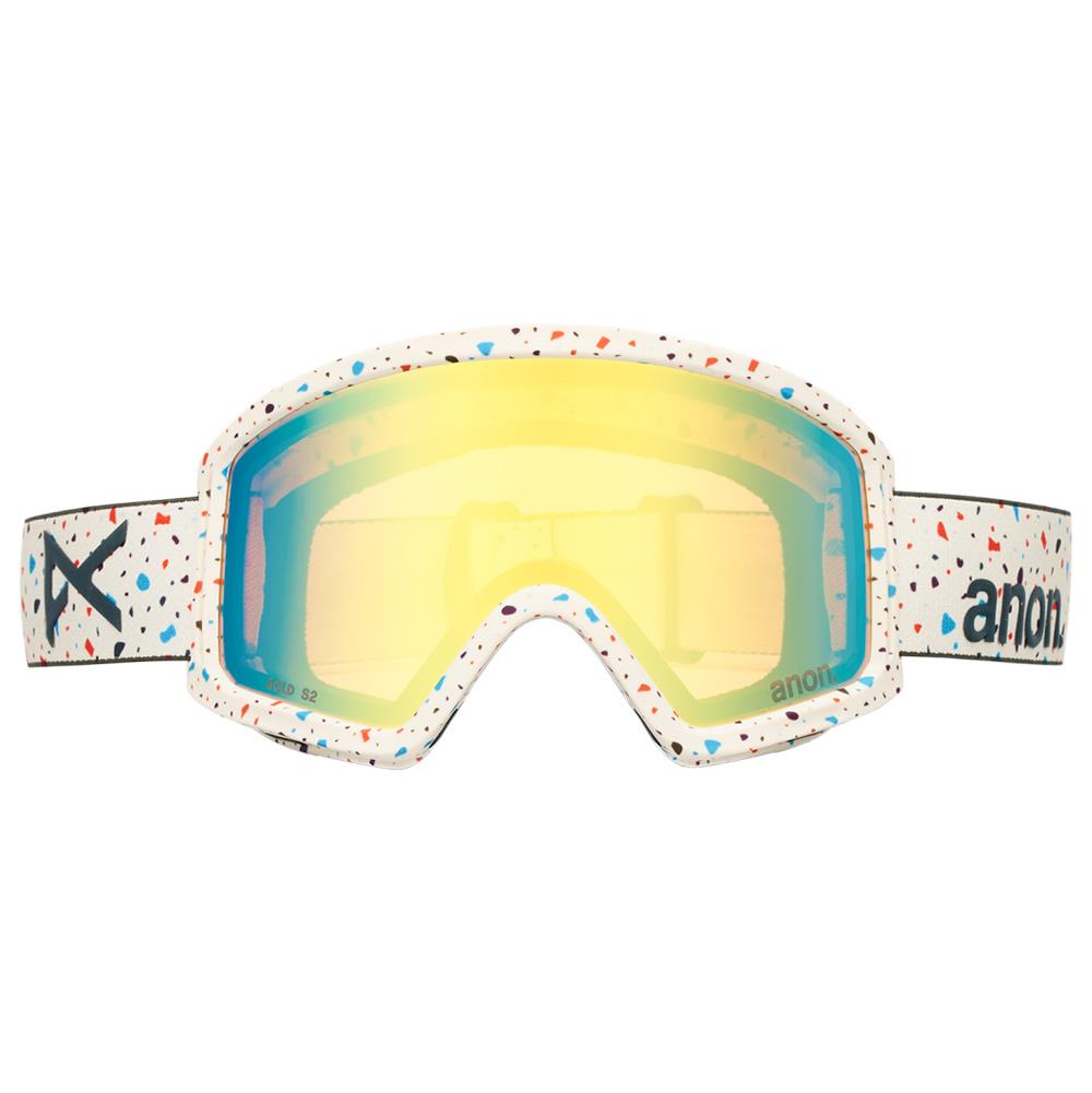 Anon Tracker 2.0 MFI Kids Goggles Speckles - Gold Amber Lens + Face Mask