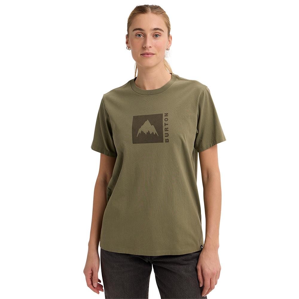 Burton Classic Mountain High Mens SS T-Shirt Forest Moss