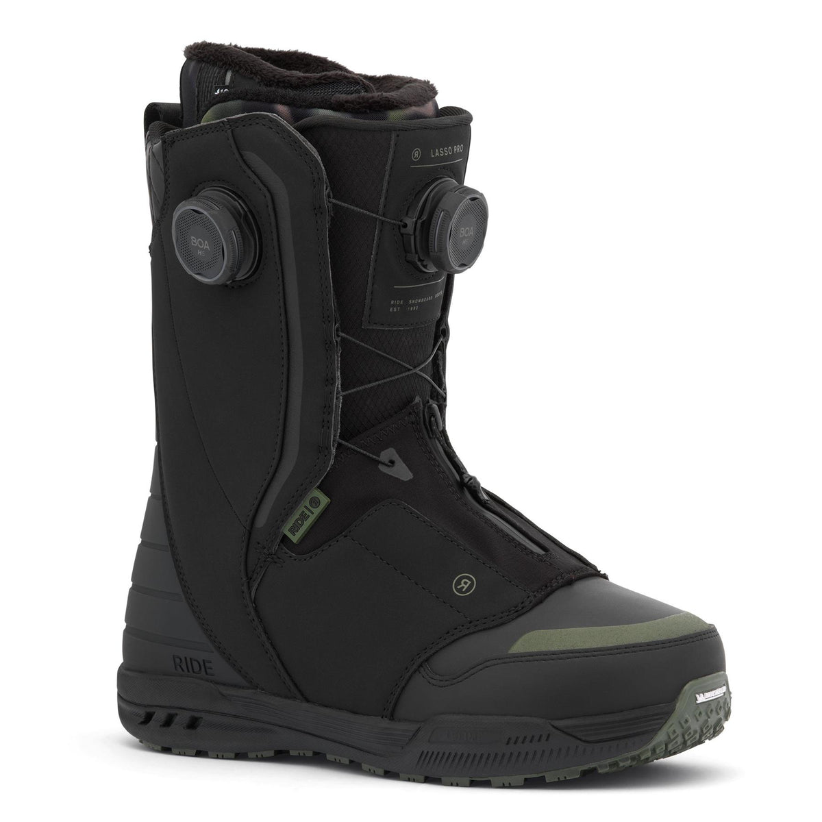 Ride Lasso Pro Mens Snowboard Boots Swamp Camo 2027