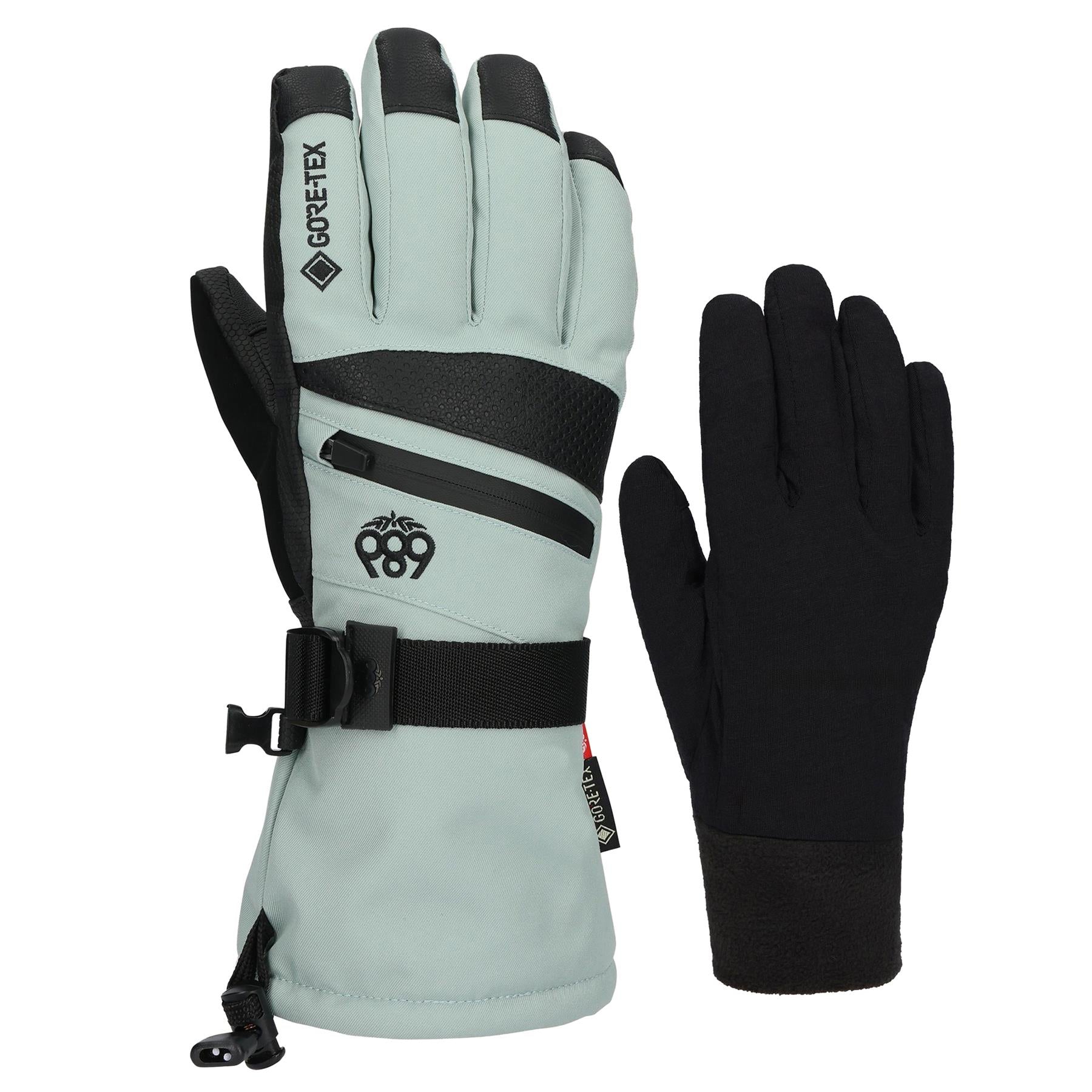 686 Womens Gore-Tex Smarty Gauntlet Gloves Dusty Marine