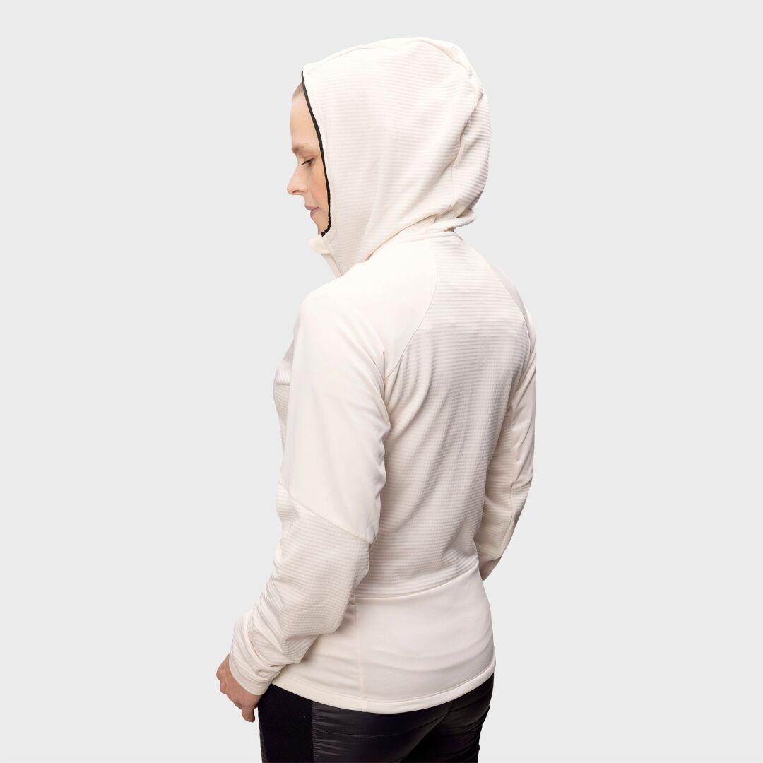 Halti Heat Grid Womens Hooded Layer Jacket Eggnog Beige