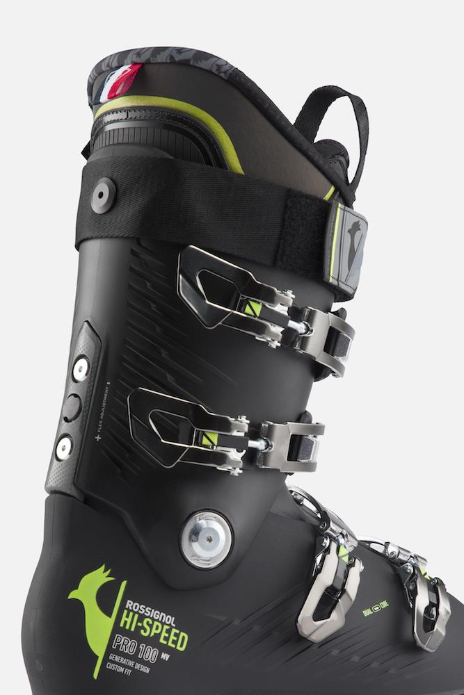 Rossignol Hi-Speed Pro 100 MV Mens Ski Boots 2023 Black/Yellow