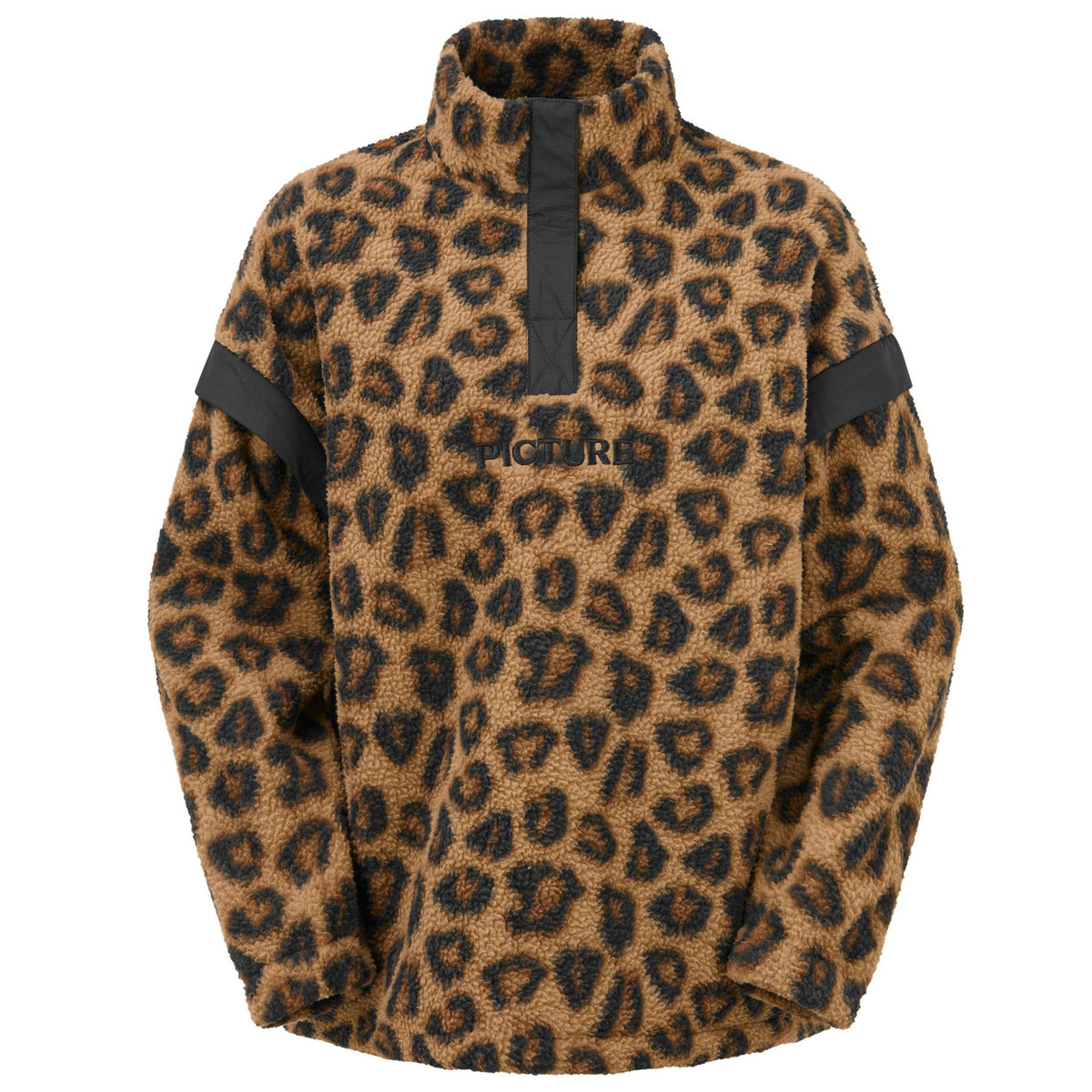Picture Womens Velora Printed 1/4 Fleece Wild Spot Print