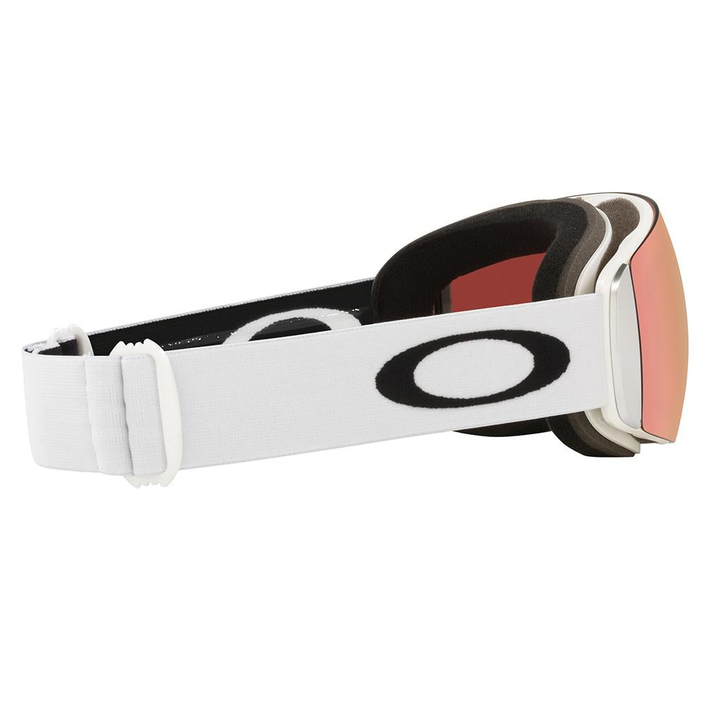 Oakley Flight Deck M Goggles Matte White - Prizm Rose Gold Lens