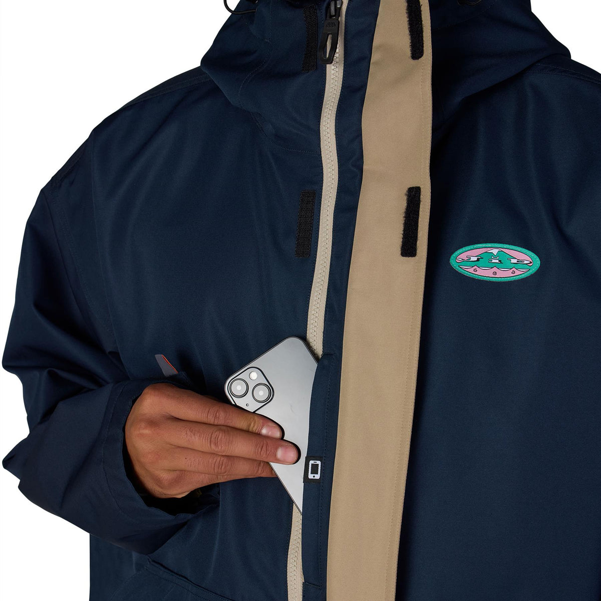686 Mens 1994 Liberty Jacket Navy Colorblock
