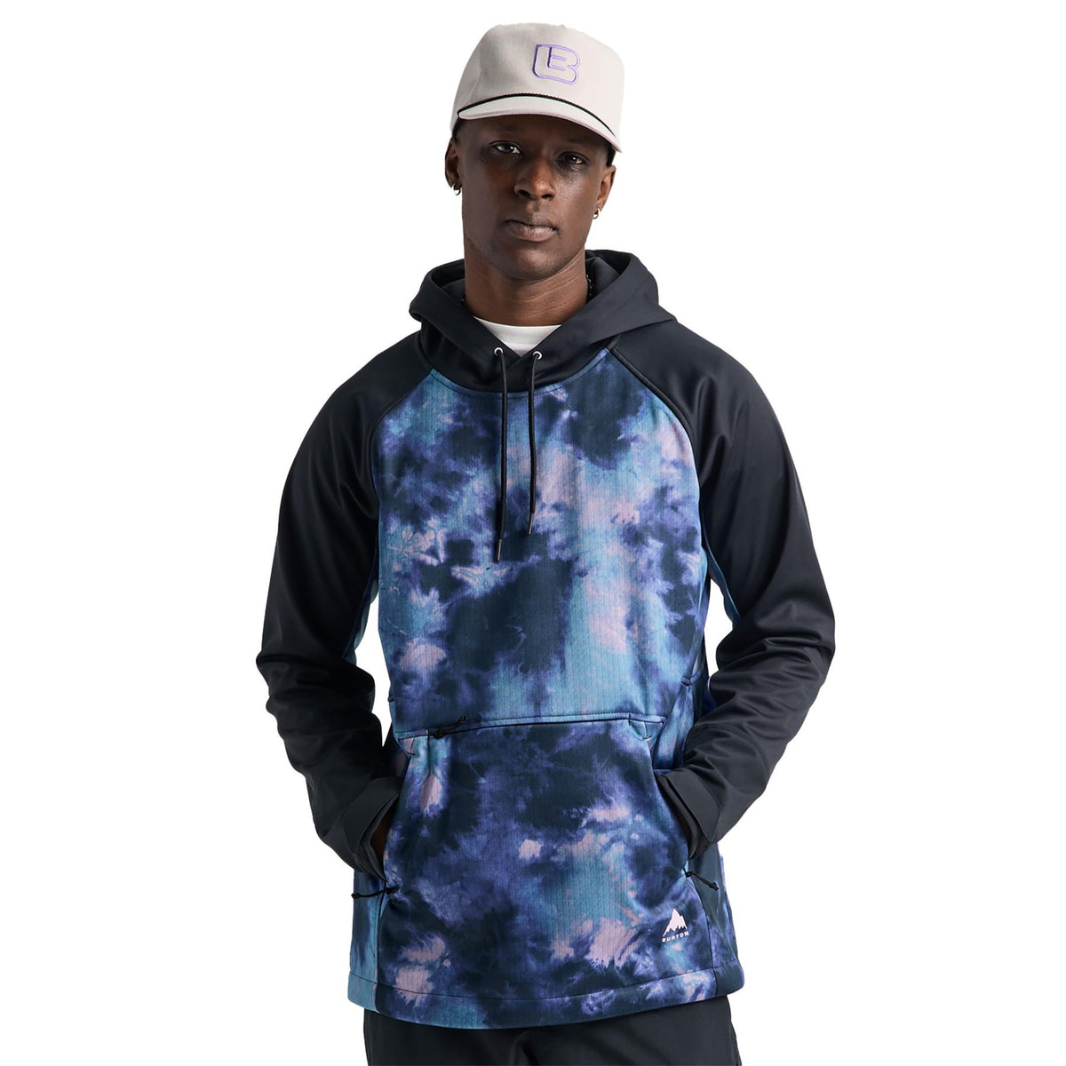 Burton Crown Weatherproof Unisex Riding PO Hoodie Crystal Dye/True Black