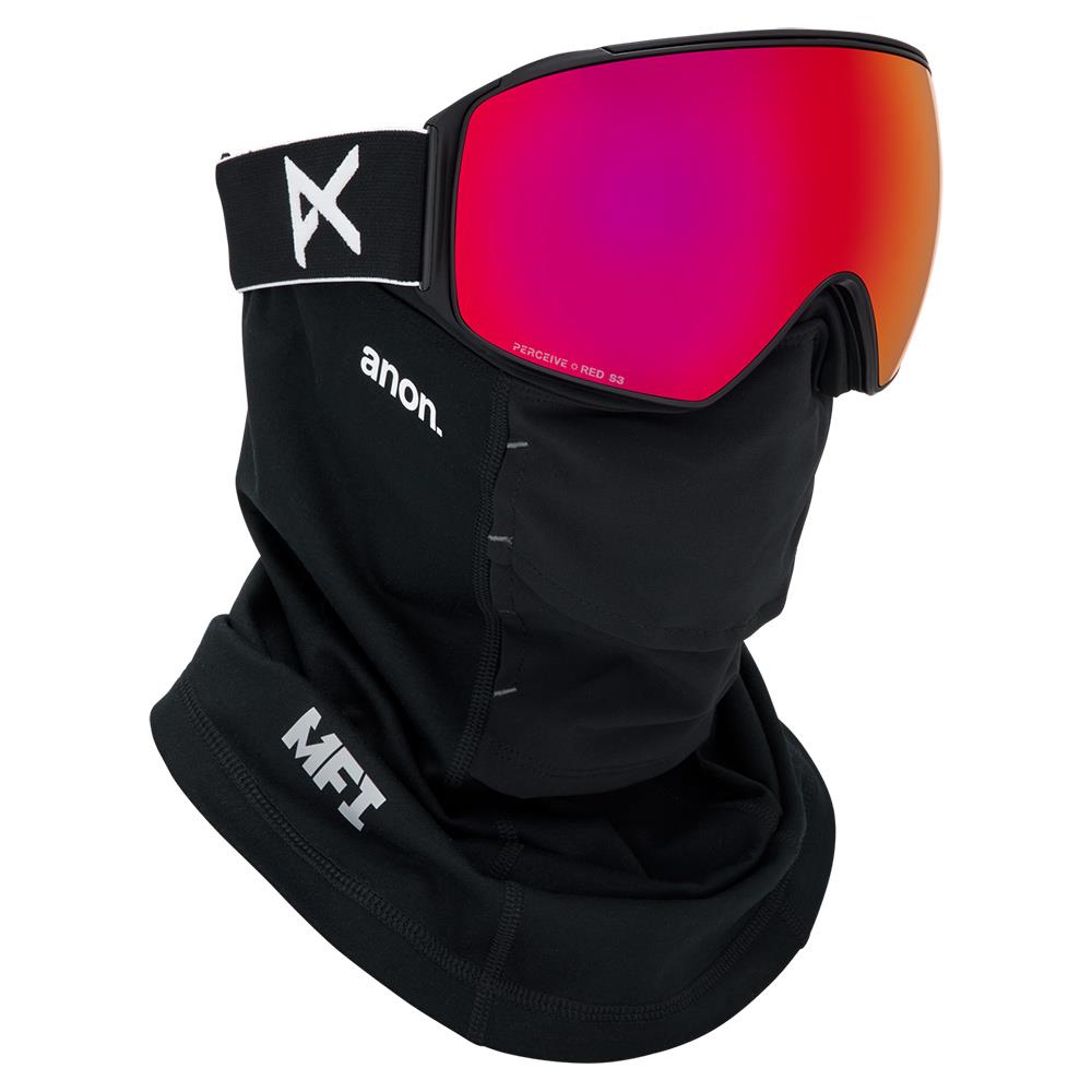 Anon M4 MFI Toric Goggles Black - Perceive Sunny Red + Cloudy Burst Lens + Face Mask