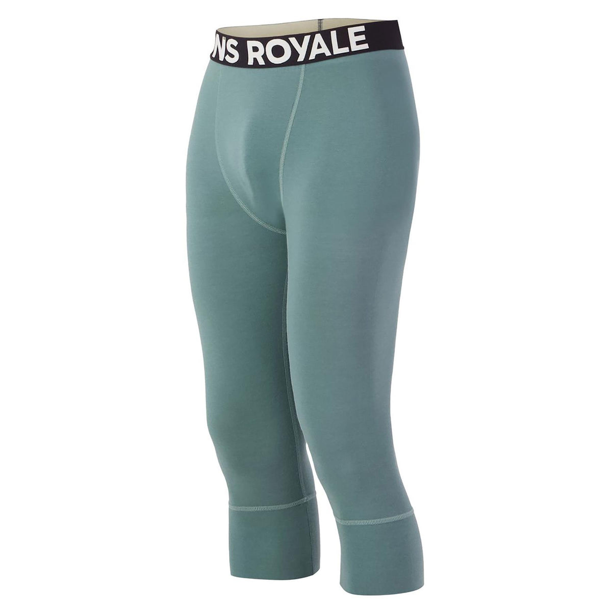 Mons Royale Mens Cascade Merino Base Layer 3/4 Leggings Burnt Sage