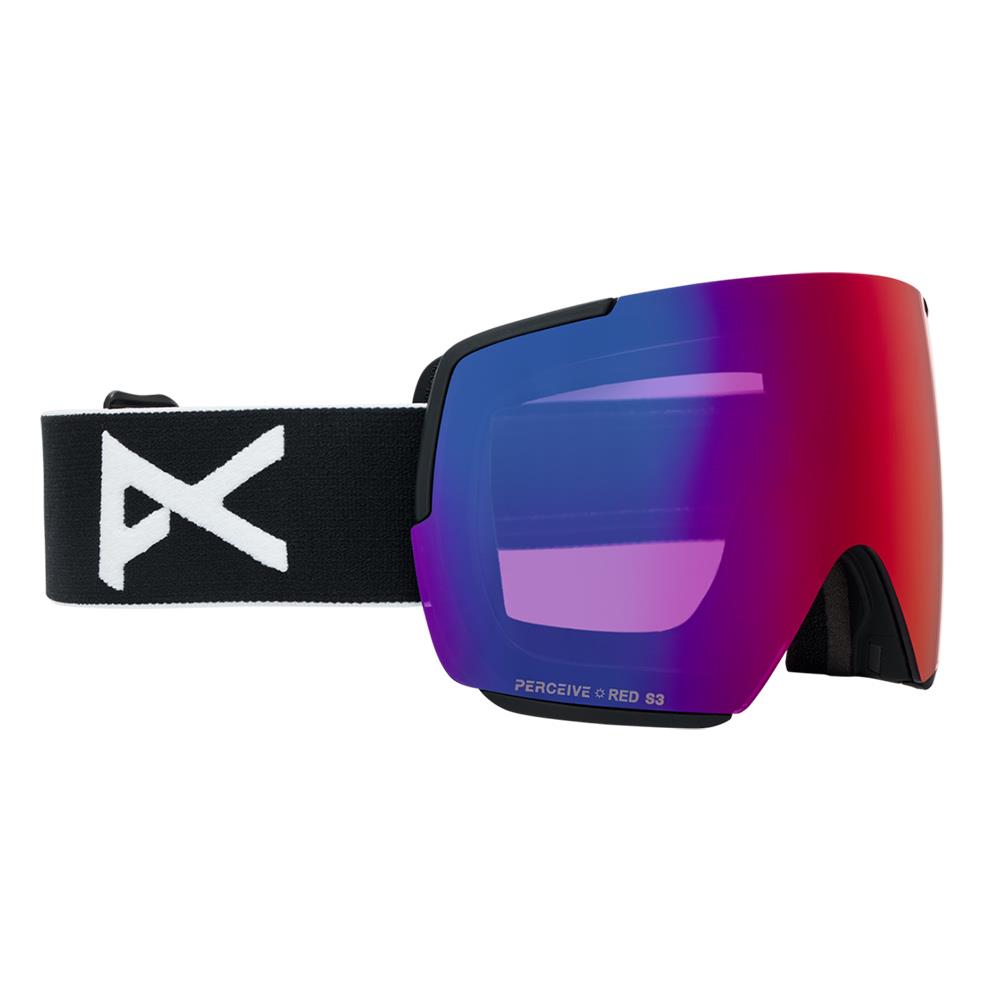 Anon M5S MFI Goggles Black - Perceive Sunny Red + Cloudy Burst Lens + Face Mask