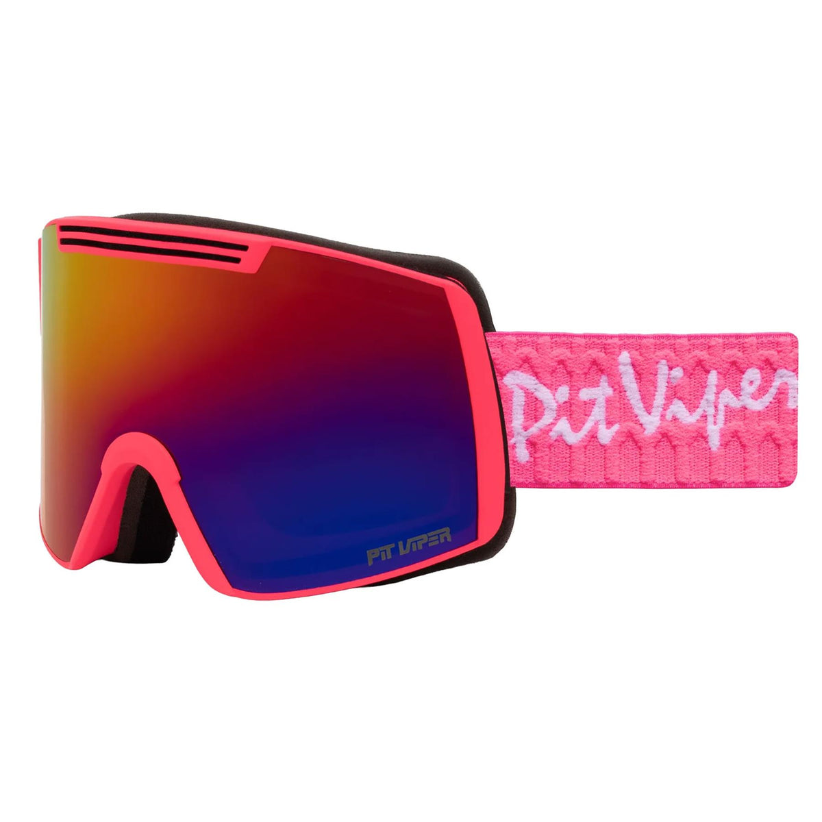 Pit Viper Backslap Goggles (Small) The Barb - Sunset + Yellow Snow Lens