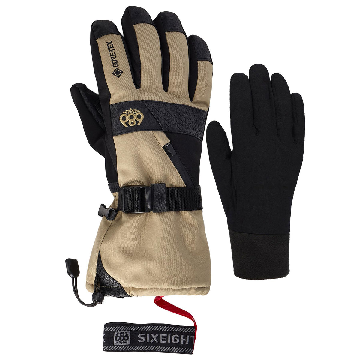686 Mens Gore-Tex Smarty 3-In-1 Gauntlet Gloves Khaki