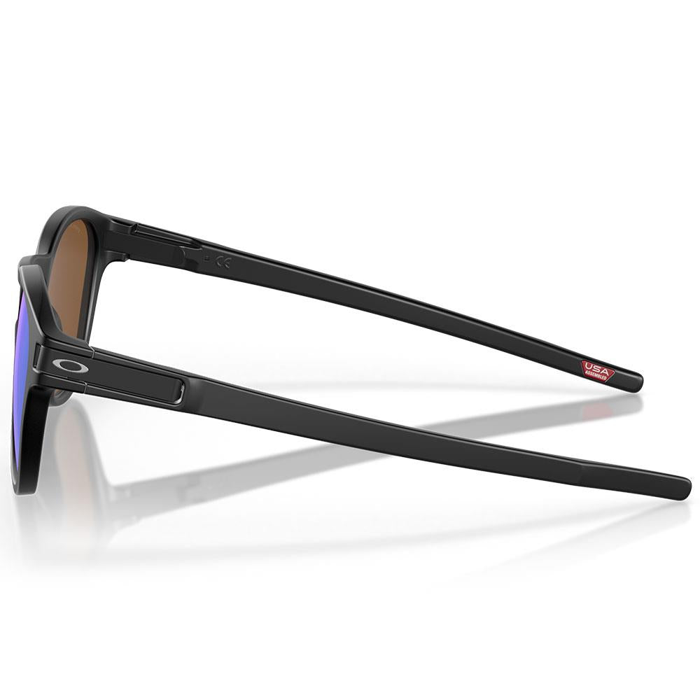 Oakley Latch Sunglasses Matte Black - Prizm Violet Lens