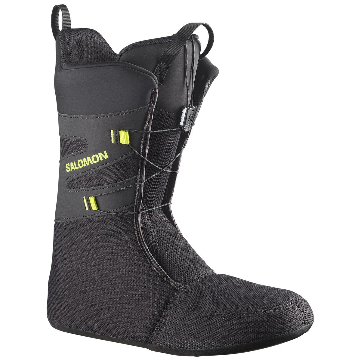 Salomon Dialogue Lace SJ BOA Mens Snowboard Boots Black/Lunar Rock/Acid Lime 2027
