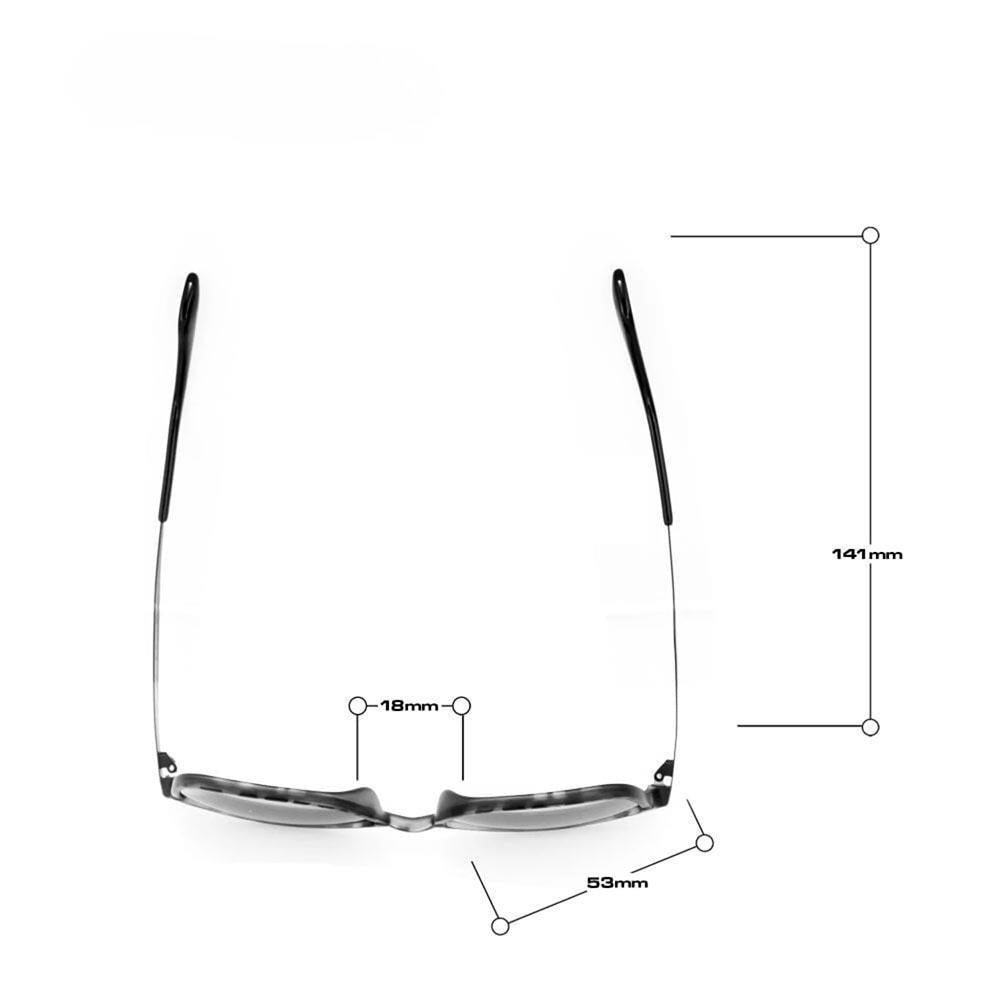 Bloc Monaco Sunglasses Matt Black - Grey Flash Mirror Lens