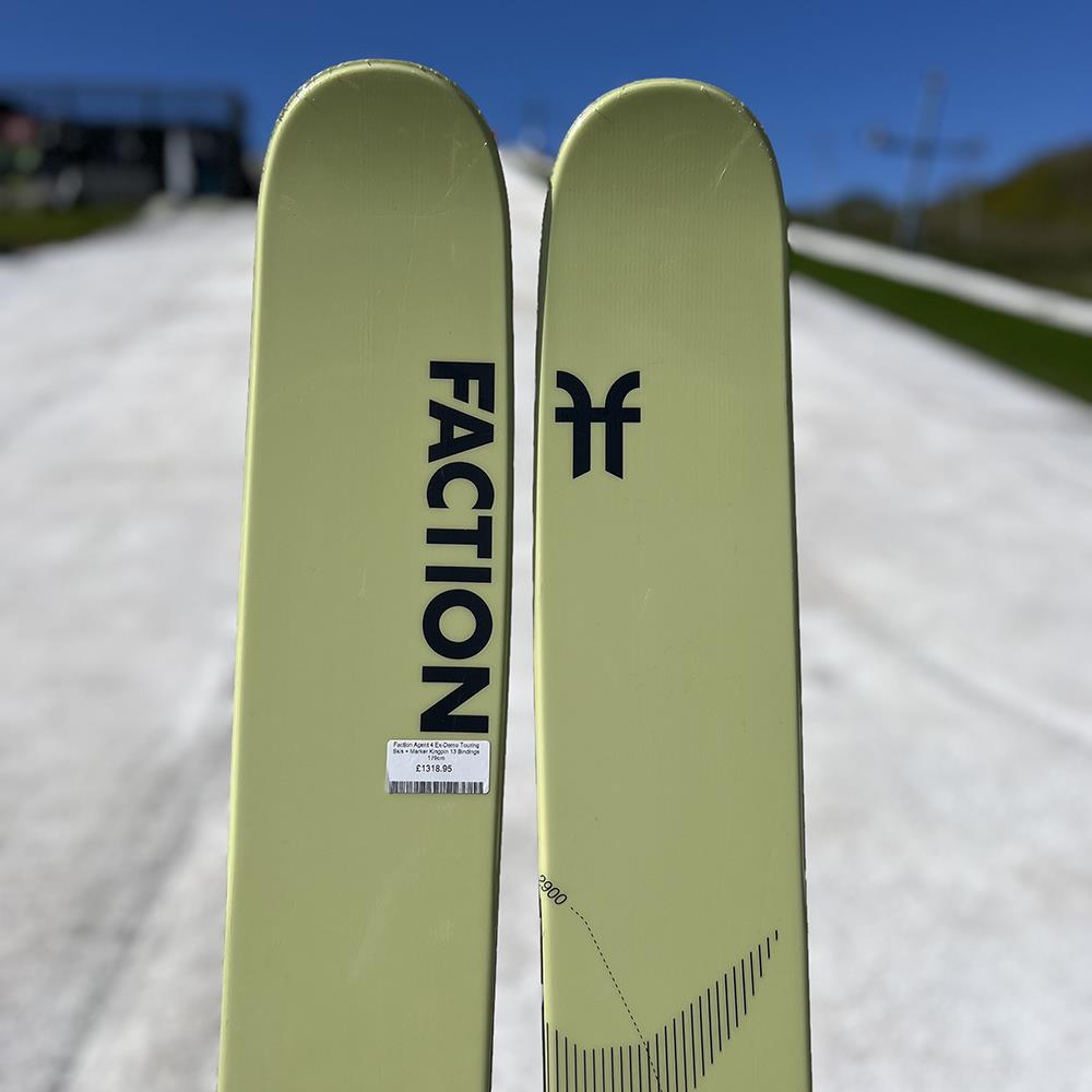 Faction Agent 4 Ex-Demo Touring Skis + Marker Kingpin 13 Bindings 179cm