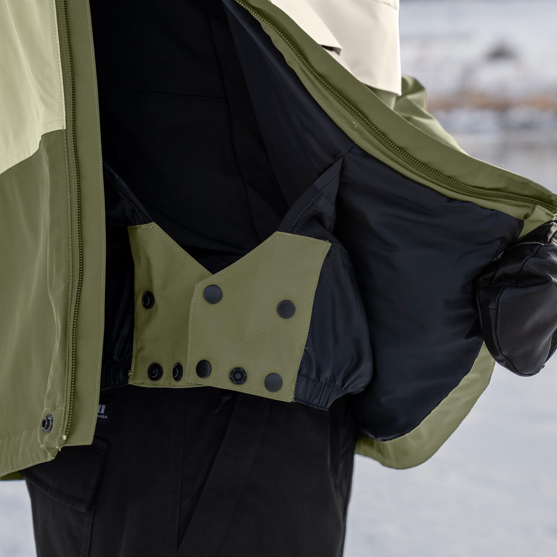 Armada Rosalie 2L Womens Insulated Anorak Jacket Macha/Olive