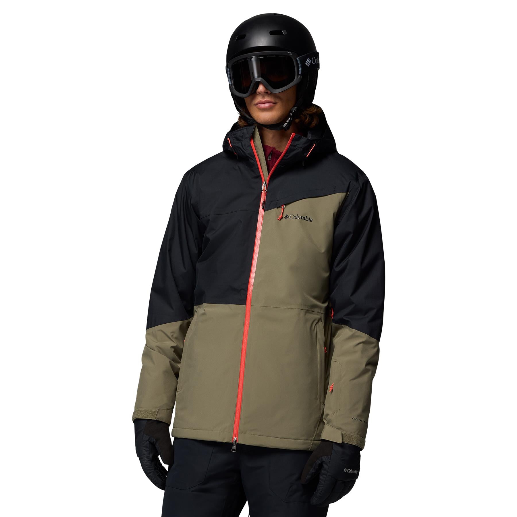 Columbia Iceberg Point II Mens Jacket Stone Green / Black