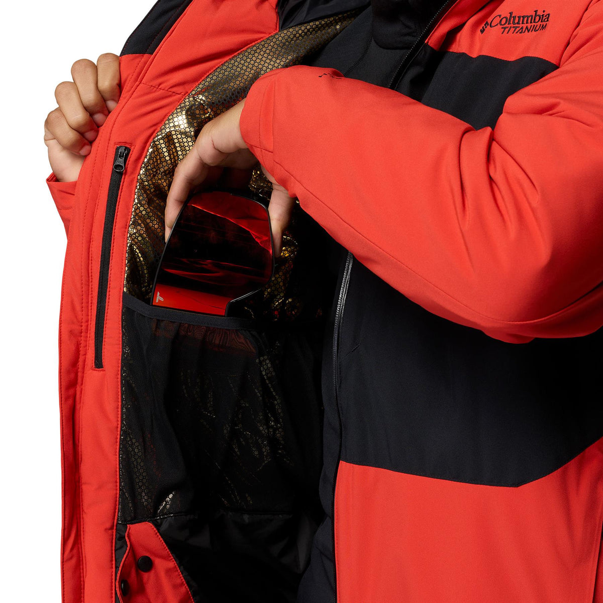Columbia Winter District III Mens Jacket Super Sonic / Black