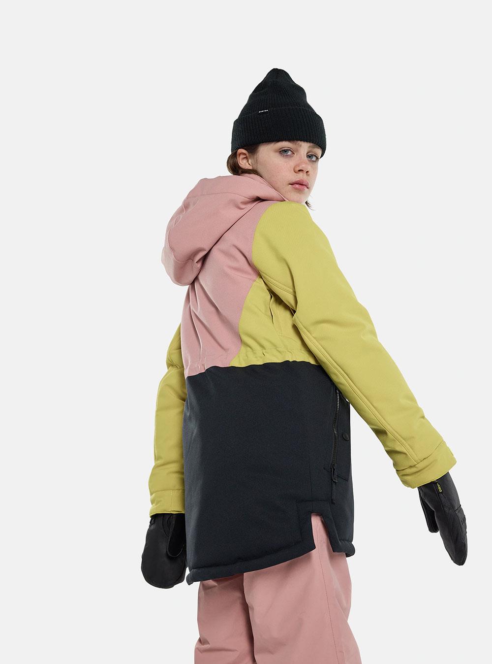 Burton Girls Khione 2L Jacket Powder Blush/Sulfur/True Black