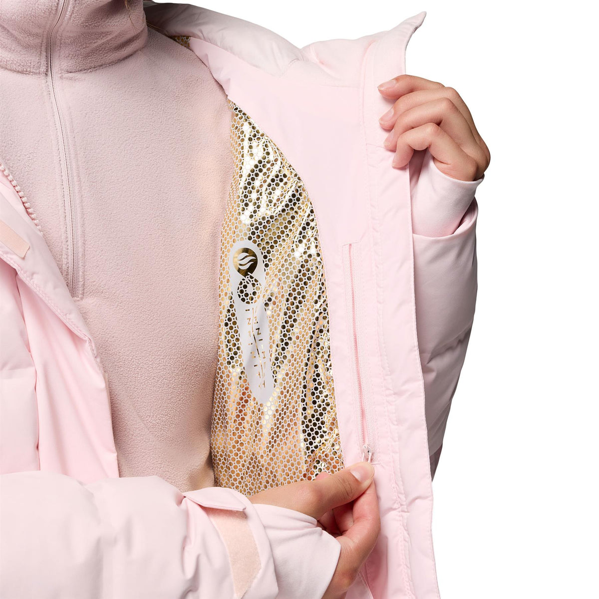 Columbia Roffe Ridge Down Heat Seal Womens Jacket Powder Pink
