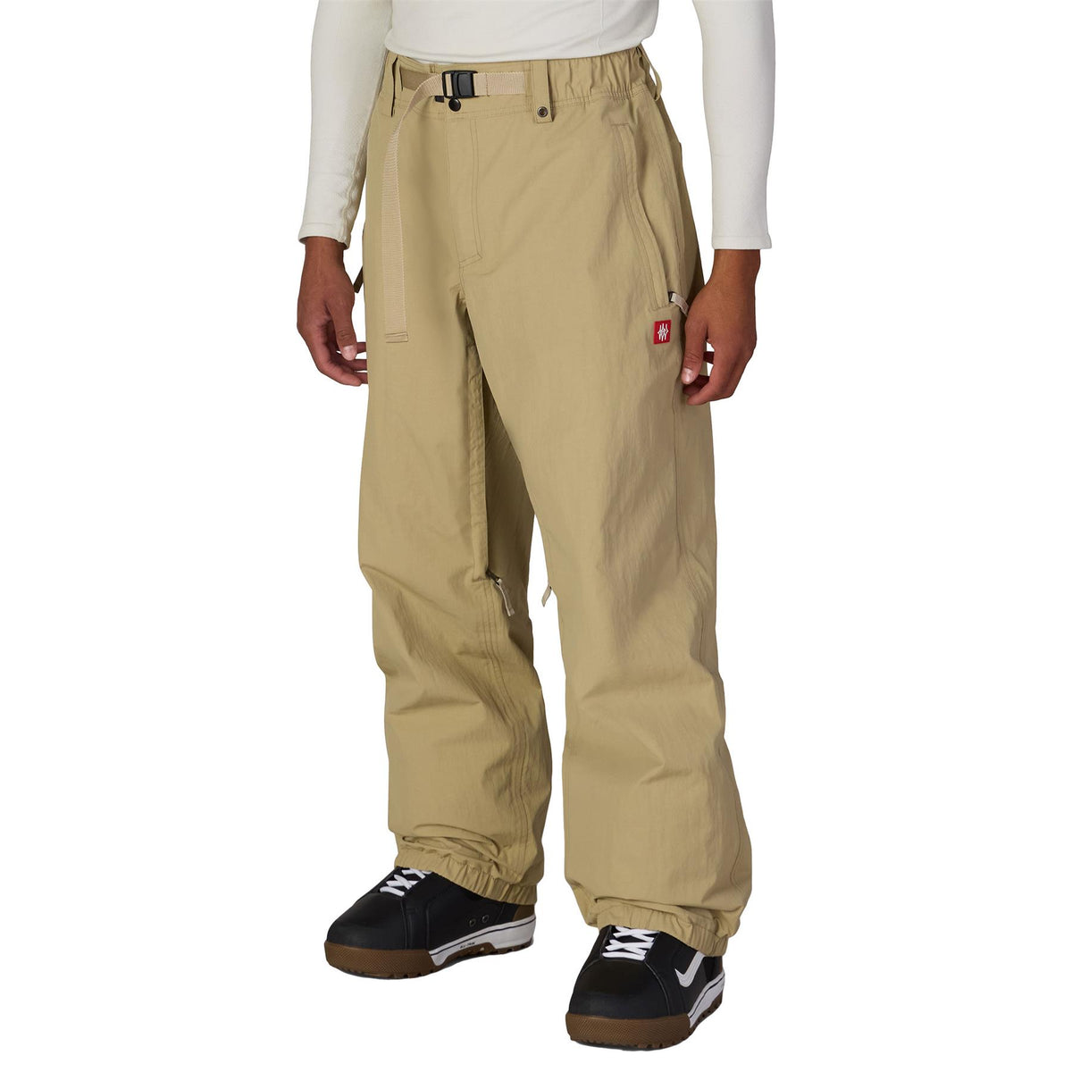 686 Mens 686 Dojo Shell Pants Khaki Crinkle