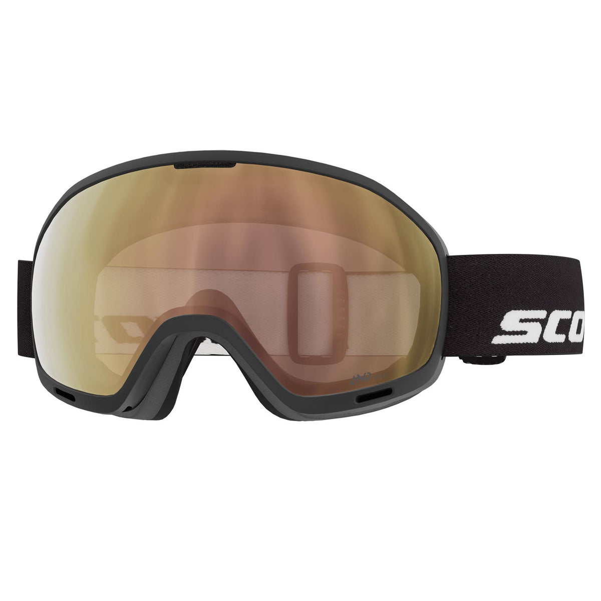 Scott Unlimited II OTG LS Goggles Black - AMP LS Cinnamon Chrome Lens
