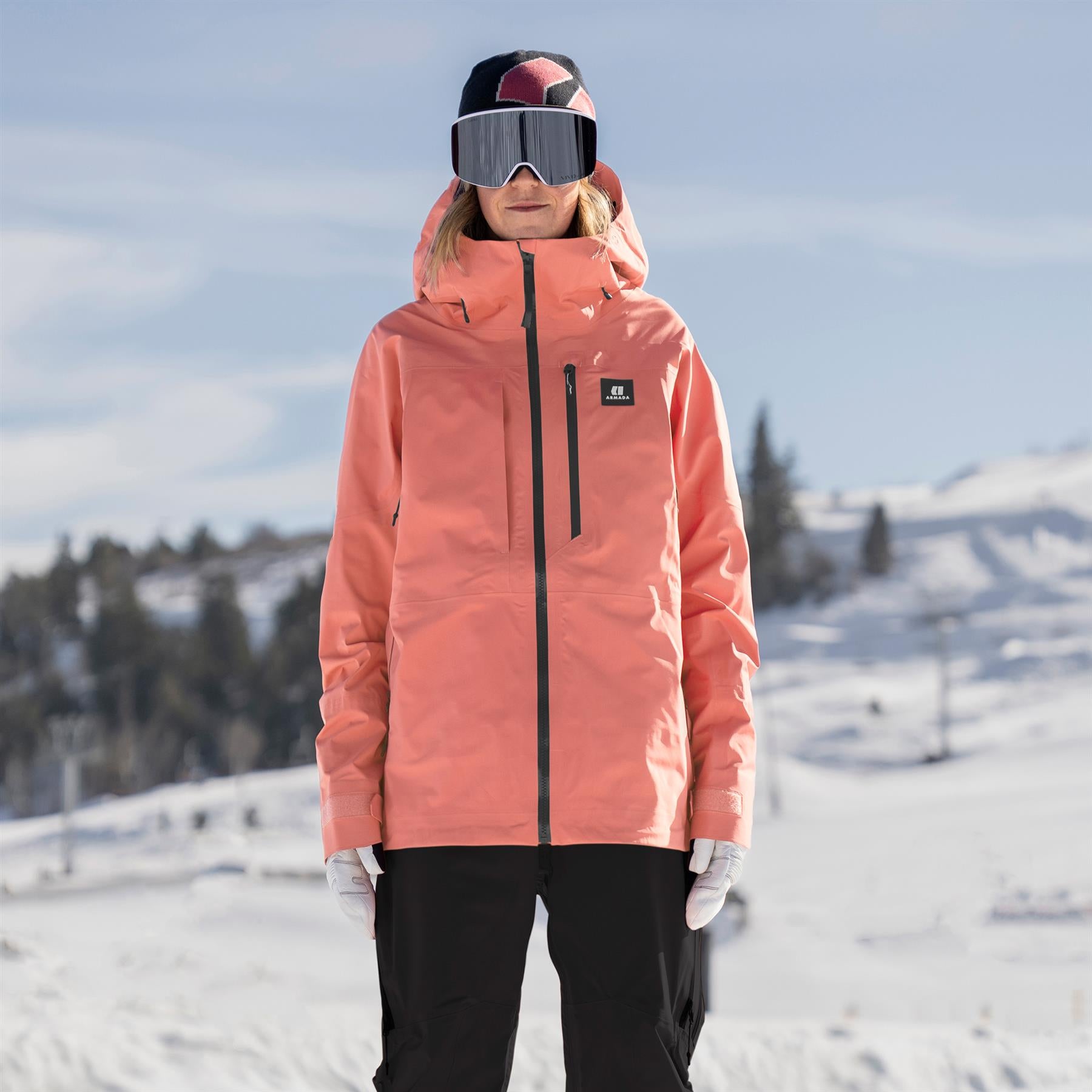 Armada Pavara 3L Womens Jacket Faded Rose