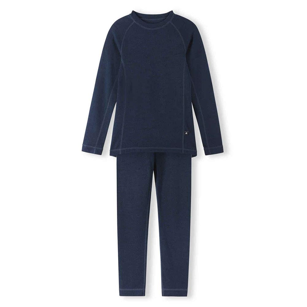 Reima Merino Reima Taitoa Kids Merino Thermal Set Navy
