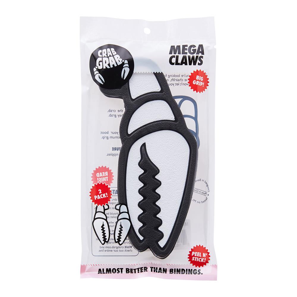 Crab Grab Mega Claw Snowboard Traction Stomp Pad Black/White - 2 Pack