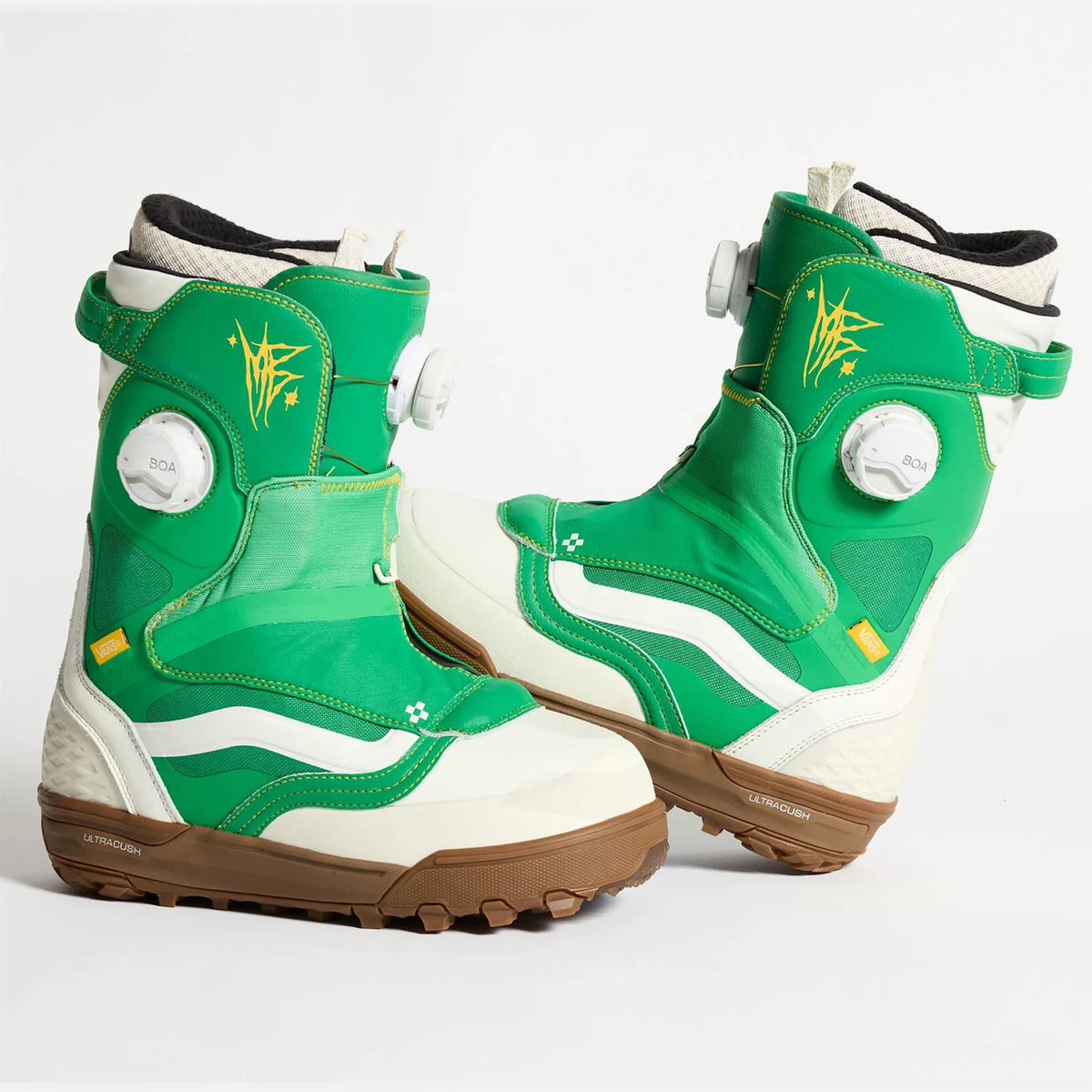 Vans The Progress x Mia Brookes Womens Snowboard Boots Green/Yellow 2027