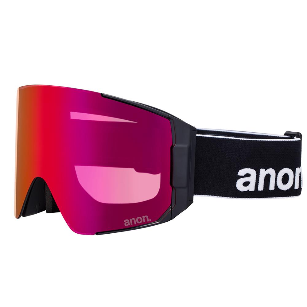 Anon Sync MFI Goggles Black - Perceive Sunny Red + Cloudy Burst Lens + Face Mask