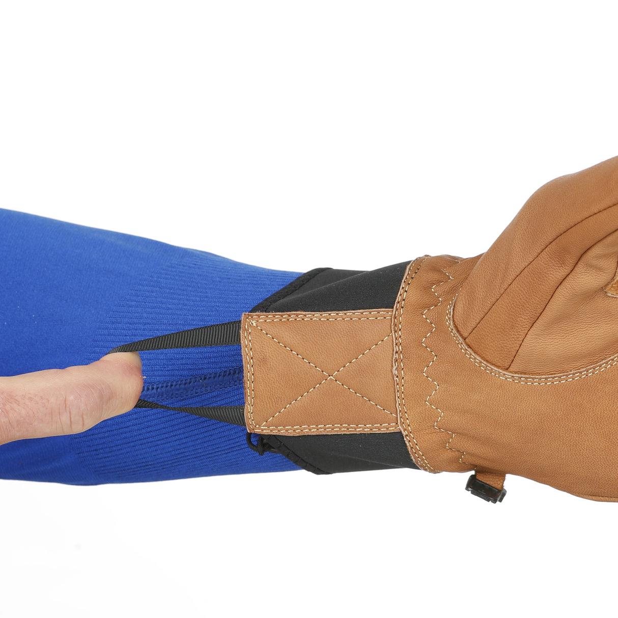 Level Shaman Mens Leather Gloves Brown