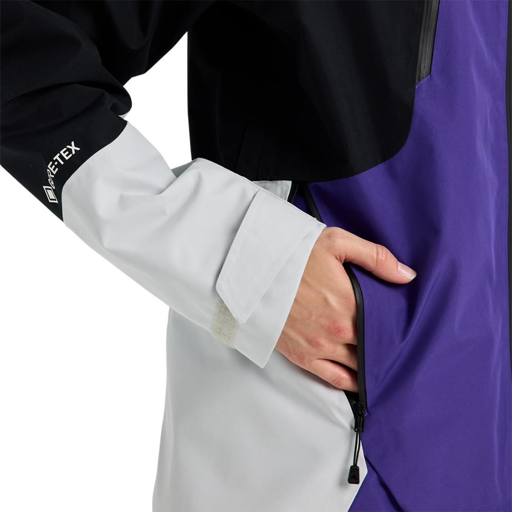 Burton Reserve GORE-TEX 2L Womens Jacket Prism Violet/True Black/Gray Cloud