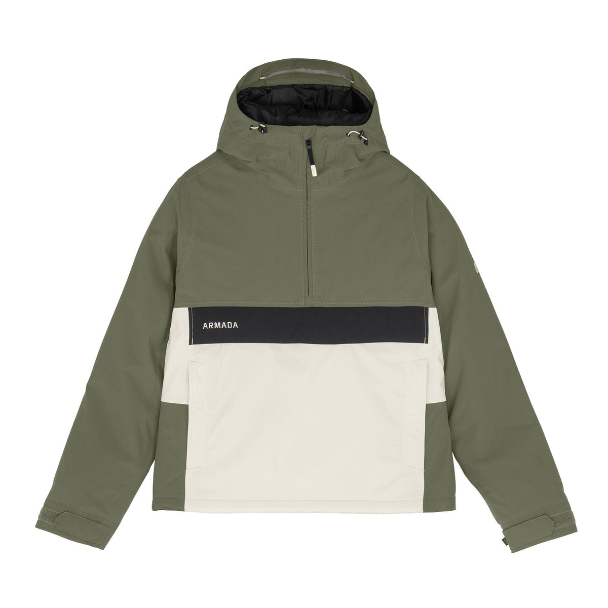 Armada Rosalie 2L Womens Insulated Anorak Jacket Swamp/Bone Dust