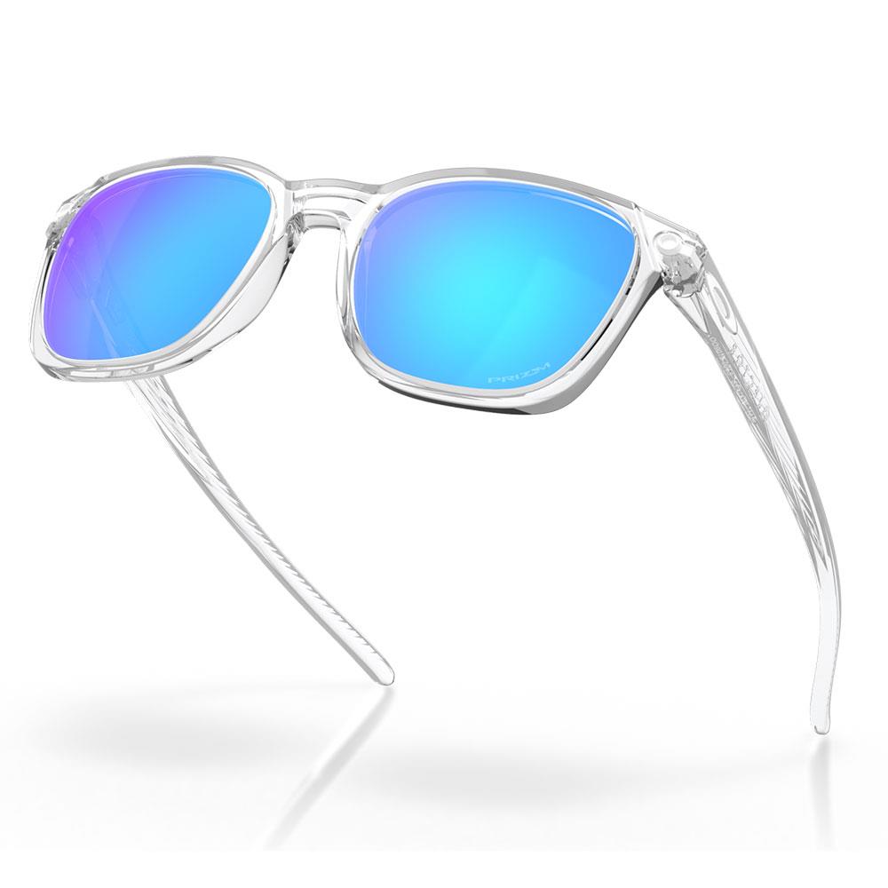 Oakley Ojector Sunglasses Polished Clear - Prizm Sapphire Lens