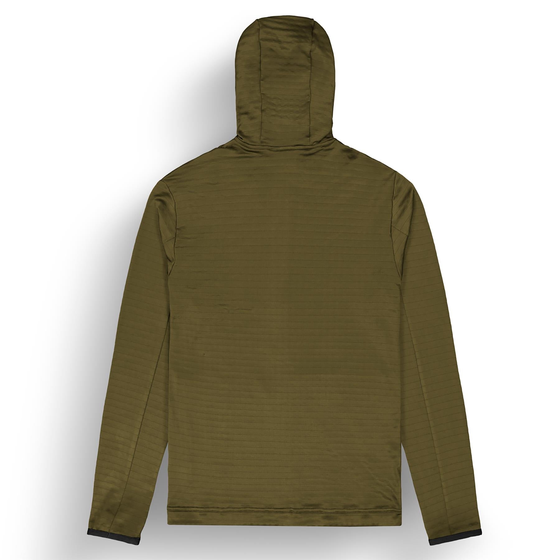 Picture Bake Grid FZ Mens Hooded Fleece Tobacco